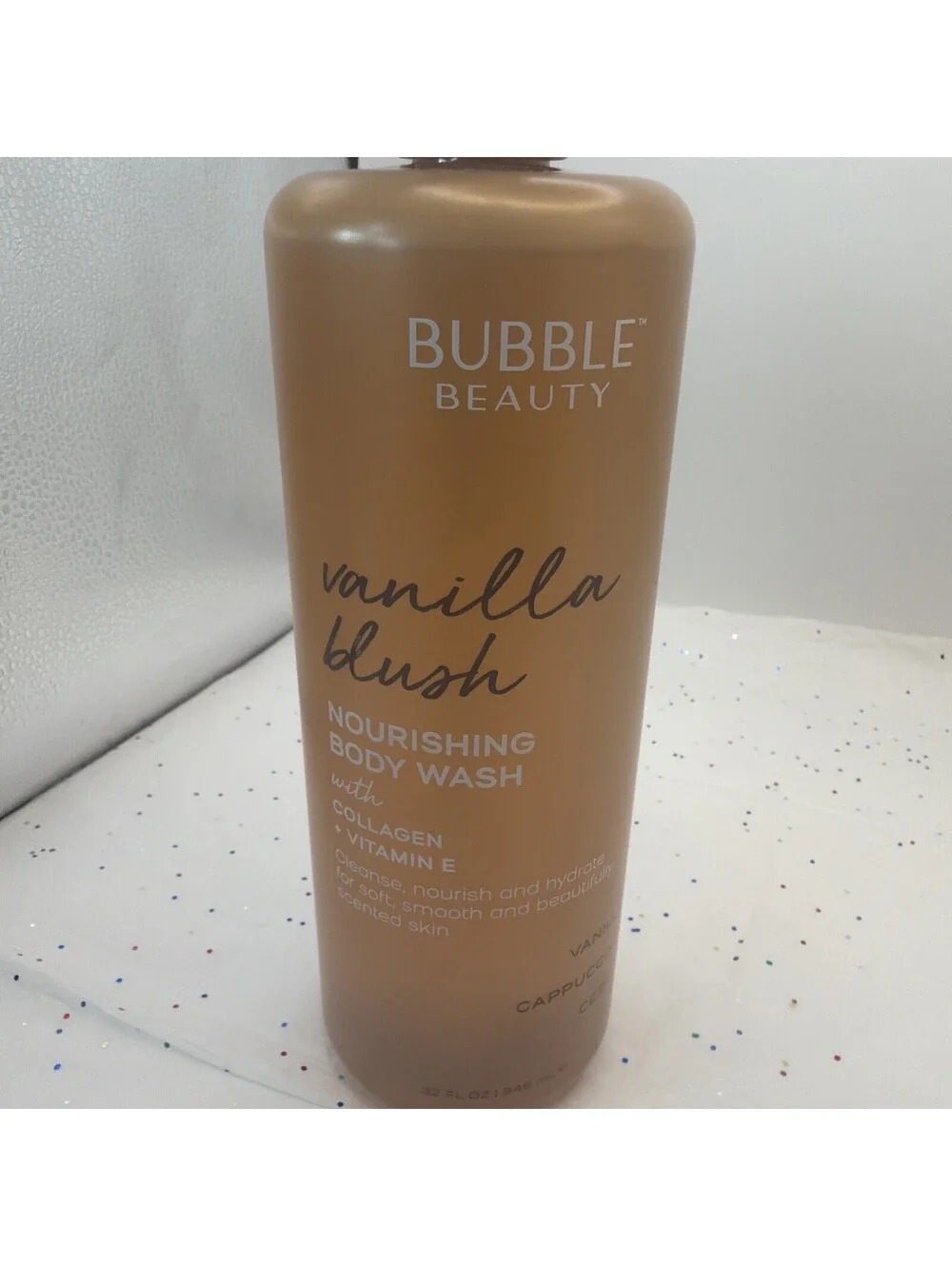 Bubble Beauty Vanilla Blush Body Wash With Collagen Vitamin E 32 fl oz New